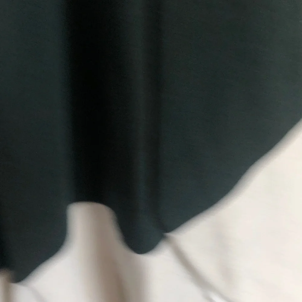 Men's Two-Tone White and Dark Green Sweater Henley
